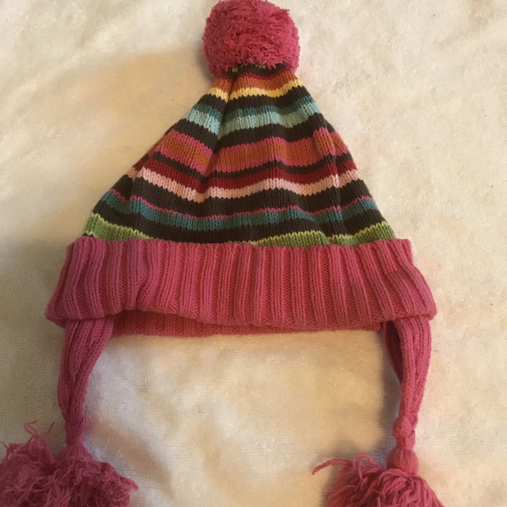 Gymboree cupcake cutie rainbow striped hat cap 5 7
